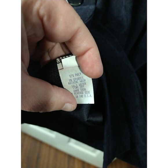 Mariano Dark Blue Three Button Front Long Sleeve Collared Blazer. Size 3X - Picture 12 of 13